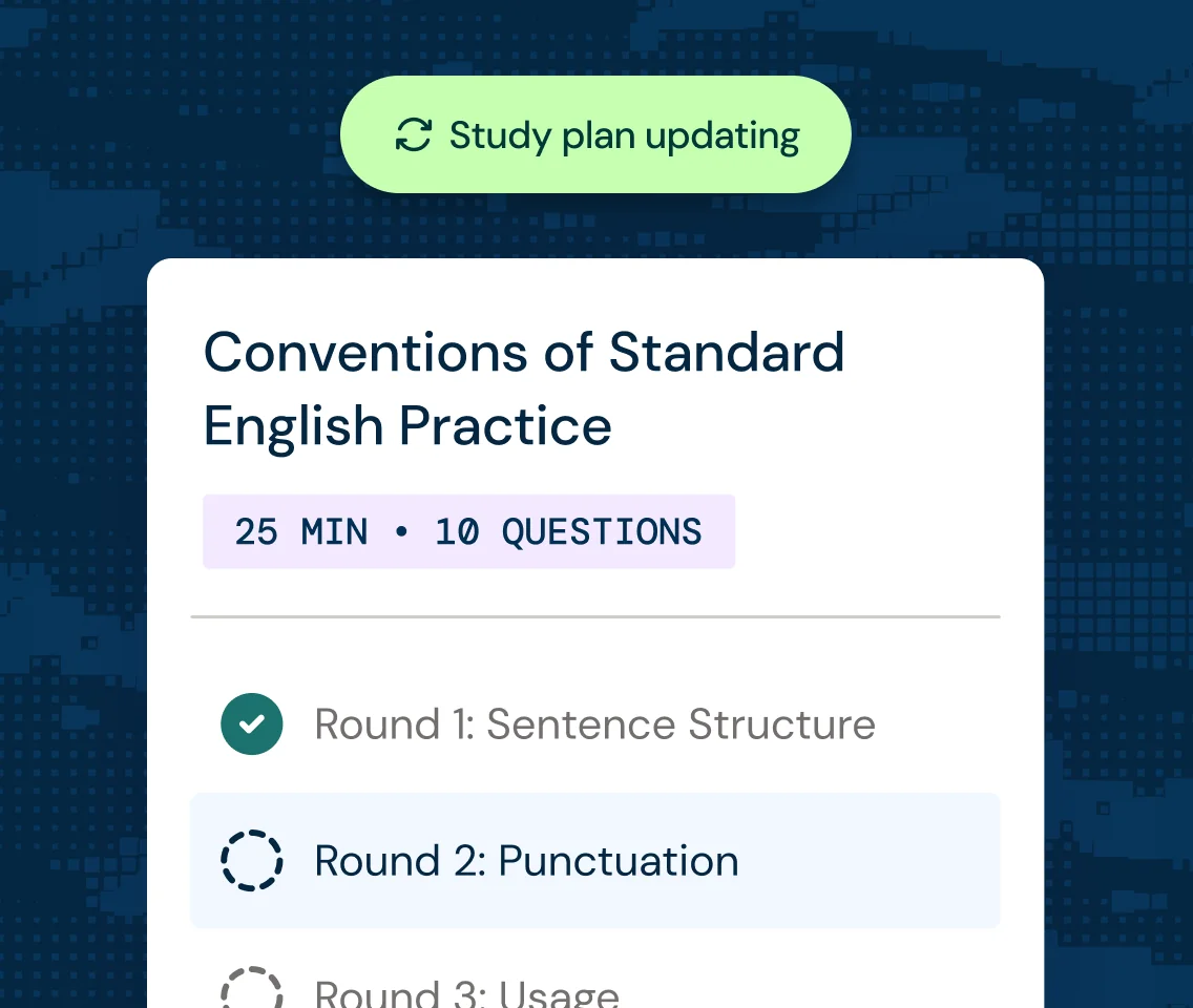 Incublia study plan updating with daily ACT lesson and practice rounds