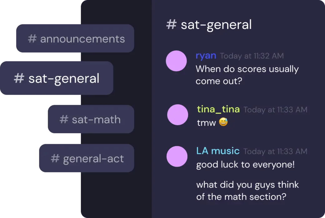 Incublia Discord community with channels and chat messages