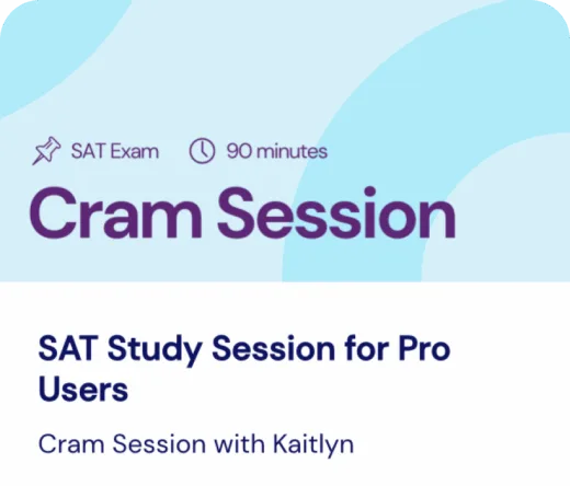 Incublia live events graphic showing SAT and ACT prep cram sessions and study halls