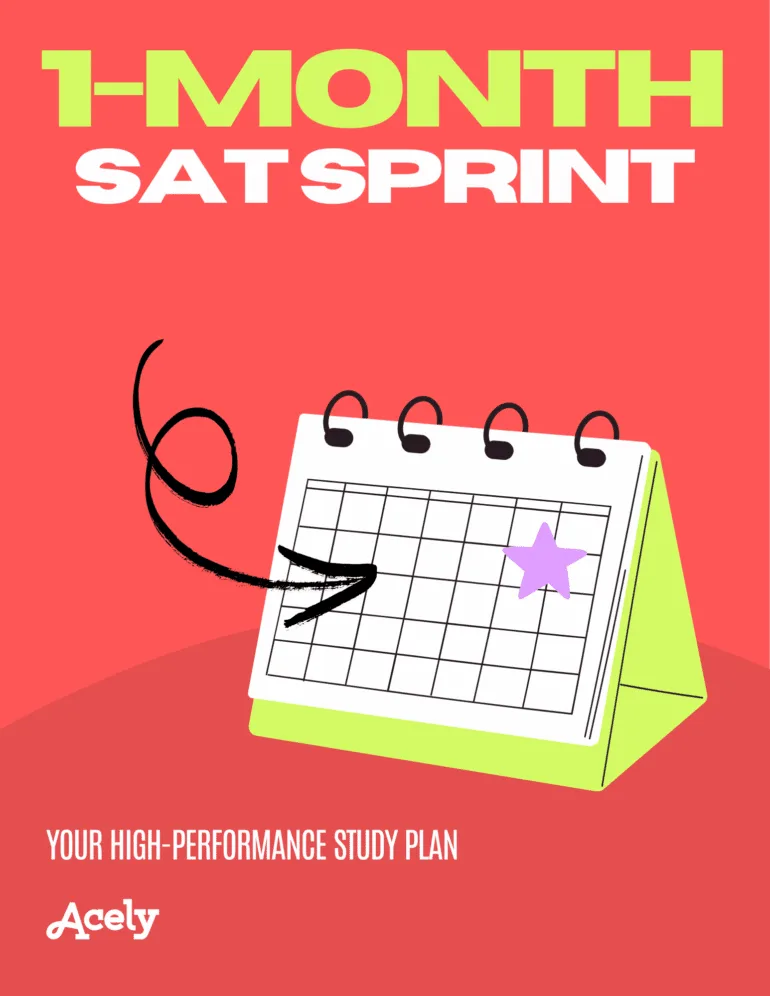 Incublia — 1 Month SAT Study Plan