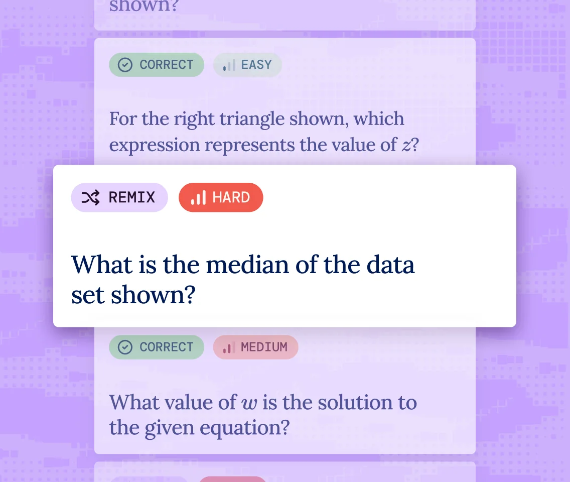 Incublia digital PSAT practice question with I need a hint and How should I tackle this problem AI tutor prompts